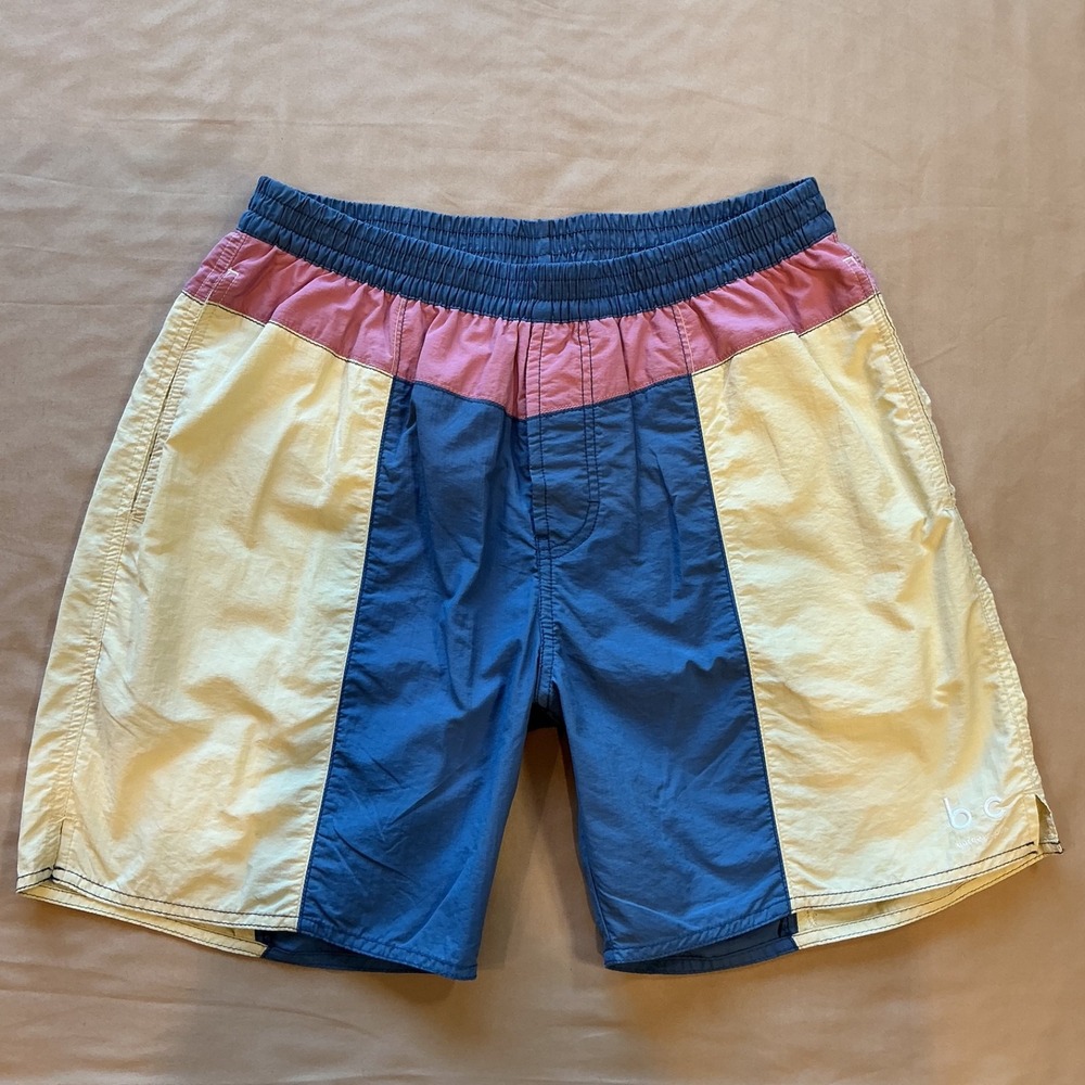 Barney Cools 17" Amphibious‎ Colorblock Unlined Men's Swim Trunks Sz 36